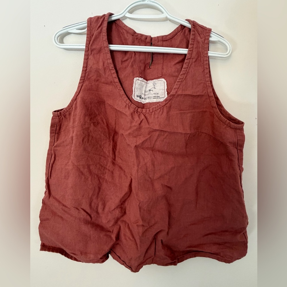Not Perfect Linen Tank Top